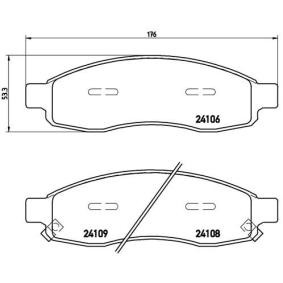 Köp Bromsbelägg av BREMBO P 58 001 till det låga priset 515,52 kr