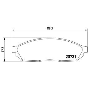 Köp Bromsbelägg av BREMBO P 59 007 till det låga priset 568,55 kr