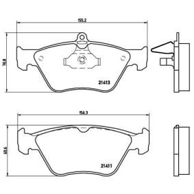 Köp Bromsbelägg av BREMBO P 59 019 till det låga priset 499,84 kr