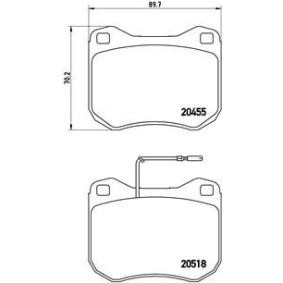 Köp Bromsbelägg av BREMBO P 61 017 till det låga priset 590,95 kr