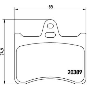 Köp Bromsbelägg av BREMBO P 61 019 till det låga priset 486,44 kr