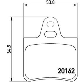 Köp Bromsbelägg av BREMBO P 61 037 till det låga priset 275,35 kr