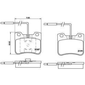 Köp Bromsbelägg av BREMBO P 61 047 till det låga priset 296,39 kr