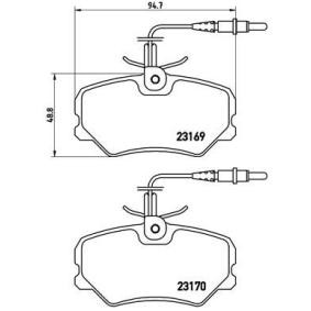 Köp Bromsbelägg av BREMBO P 61 050 till det låga priset 452,40 kr
