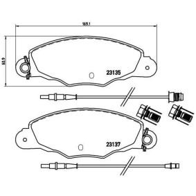 Köp Bromsbelägg av BREMBO P 61 061 till det låga priset 625,64 kr