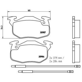 Köp Bromsbelägg av BREMBO P 61 099 till det låga priset 386,47 kr