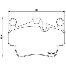 Köp Bromsbelägg av BREMBO P 65 015 till det låga priset 1202,12 kr
