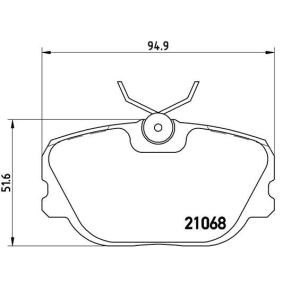 Köp Bromsbelägg av BREMBO P 71 004 till det låga priset 385,46 kr