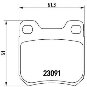 Köp Bromsbelägg av BREMBO P 71 008 till det låga priset 381,60 kr