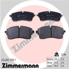 Köp Bromsbelägg av ZIMMERMANN 22485.170.1 till det låga priset 935,99 kr