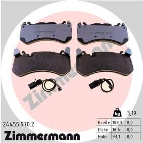 Acquista Kit pastiglie freni da ZIMMERMANN 24455.970.2 a buon mercato per soli 162,13 €