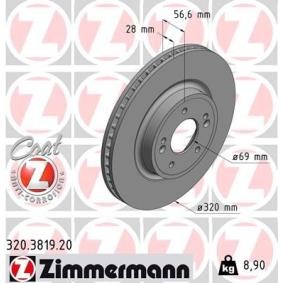 Osta Jarrulevy ZIMMERMANN:llä 320.3819.20 edullisesti hintaan 93,10 €