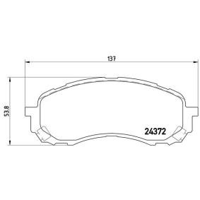 Köp Bromsbelägg av BREMBO P 78 015 till det låga priset 432,50 kr