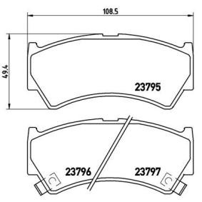 Köp Bromsbelägg av BREMBO P 79 013 till det låga priset 295,45 kr