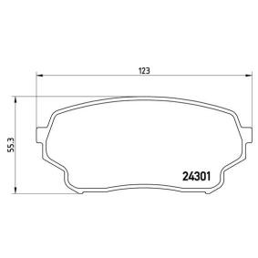 Köp Bromsbelägg av BREMBO P 79 019 till det låga priset 372,97 kr