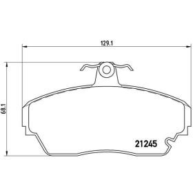 Comprar Juego de pastillas de freno de BREMBO P 82 001 a bajo precio de 35,64 €