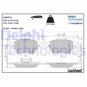 Compre Pastilhas de travão da DELPHI LP3711 a um preço baixo por 31,88 €