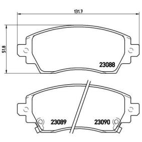 Köp Bromsbelägg av BREMBO P 83 042 till det låga priset 363,05 kr