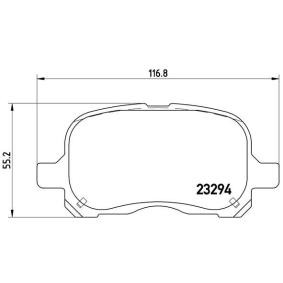 Köp Bromsbelägg av BREMBO P 83 044 till det låga priset 367,04 kr