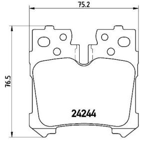 Köp Bromsbelägg av BREMBO P 83 076 till det låga priset 383,85 kr