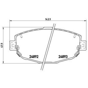 Köp Bromsbelägg av BREMBO P 83 104 till det låga priset 568,34 kr