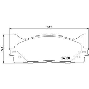 Köp Bromsbelägg av BREMBO P 83 117 till det låga priset 486,17 kr