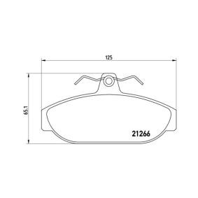 Köp Bromsbelägg av BREMBO P 86 005 till det låga priset 627,16 kr