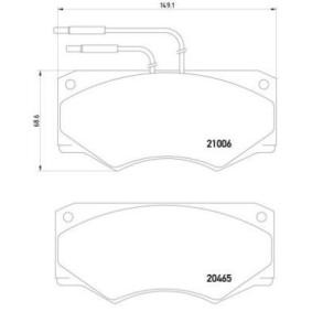 Køb Bremseklodser af BREMBO P A6 002 til den lave pris 570,89 DKK