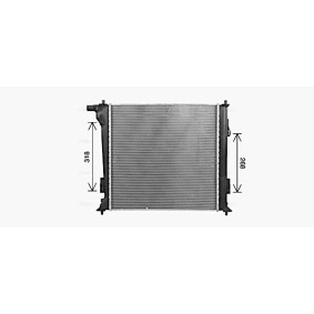 Achetez des Radiateur du moteur AVA COOLING SYSTEMS HY2597 à prix pour 351,63 €