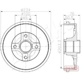 RENAULT Bremstrommel von ASHIKA