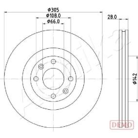 Achetez des Disque de frein ASHIKA 60-00-0631C à prix pour 62,70 €