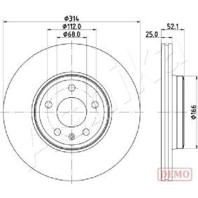 Comprar Disco de freno de ASHIKA 60-00-0916C a bajo precio de 82,40 €