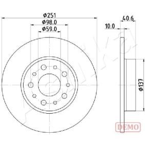 Achetez des Disque de frein ASHIKA 61-00-0211C à prix pour 28,72 €