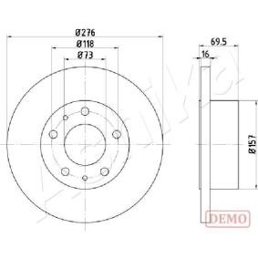 Achetez des Disque de frein ASHIKA 61-00-0223C à prix pour 51,20 €