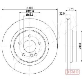 Achetez des Disque de frein ASHIKA 61-00-0510C à prix pour 63,02 €