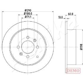 Achetez des Disque de frein ASHIKA 61-00-0616C à prix pour 38,02 €