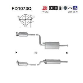 Achetez des Filtre à particules AS FD1073Q à prix pour 527,30 €