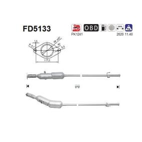 Køb Partikelfilter af AS FD5133 til den lave pris 4950,72 DKK