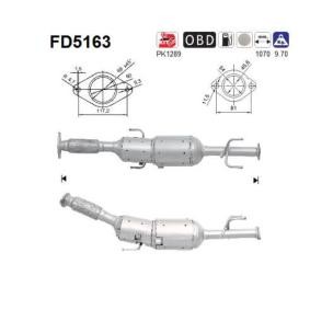 Partikelfilter (DPF) FD5163