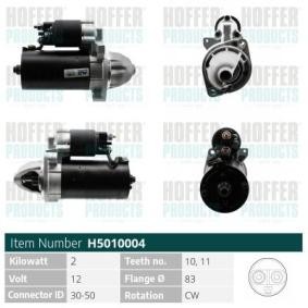 Anlasser des Herstellers HOFFER - Originalware Artikelnummer: H5010004
