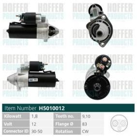 Anlasser des Herstellers HOFFER - Originalware Artikelnummer: H5010012
