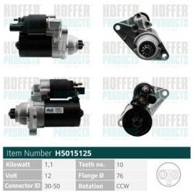 Anlasser des Herstellers HOFFER - Originalware Artikelnummer: H5015125