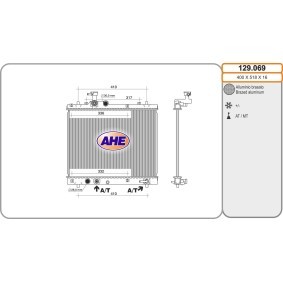 Comprar Radiador, refrigeración del motor de AHE 129.069 a bajo precio de 218,90 €