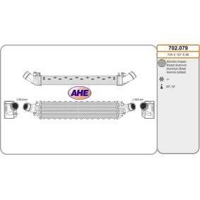 Kjøp Intercooler av AHE 702.079 til den lave prisen 2950,30 NOK