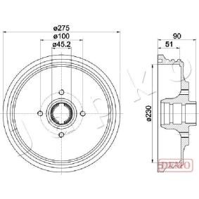 Comprar Tambor de freno de JAPKO 560908C a bajo precio de 53,99 €