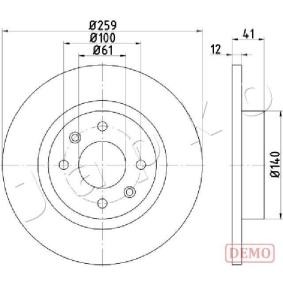 Bremsscheibe 600719C für SMART