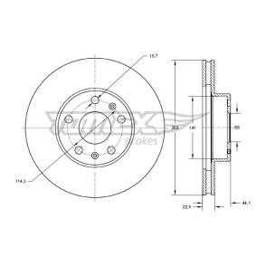 Bremsscheibe von TOMEX brakes