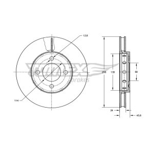 Bremsscheibe von TOMEX brakes