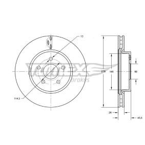 Bremsscheibe von TOMEX brakes