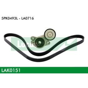 Achetez des Jeu de courroies trapézoïdales à nervures LUCAS LAK0151 à prix pour 34,91 €